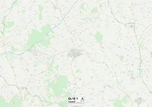 Gloucester GL18 1 Print Sector Map