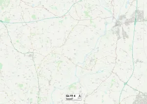 Gloucester GL19 4 Postcode Sector Print Map