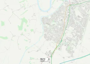 Gloucester GL2 4 Print Map Sector