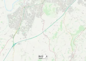 Gloucester GL4 0 Print Map Sector