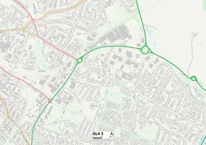 Gloucester GL4 3 Print Map Sector