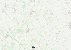 Gloucester GL55 6 Postcode Sector Print Map