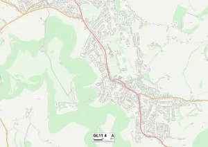 Stroud GL11 4 Print Map Sector Guide