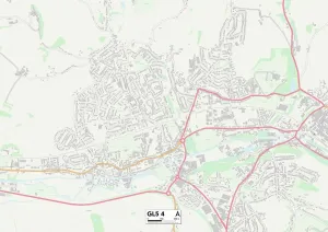 Stroud GL5 4 Print Map