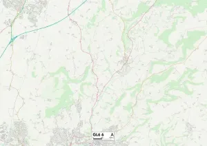 Stroud GL6 6 Print Map