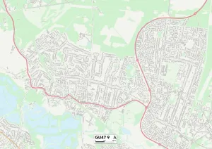 Bracknell Forest GU47 9 Print Map