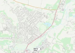 Waverley GU7 3 Postcode Sector Print Map