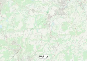 Waverley GU8 5 Postcode Sector Print Map