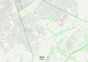 HG - Harrogate Prints: Harrogate HG2 8 Print Map Sector