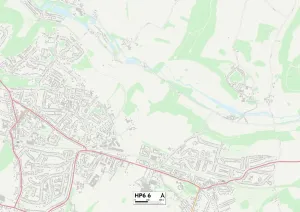 Chiltern HP6 6 Postcode Sector Print Map