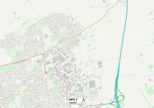 Dacorum HP2 7 Postcode Sector Print Map