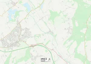 Dacorum HP23 5 Postcode Sector Print Map