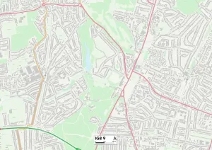 Redbridge IG8 9 Postcode Sector Print Map