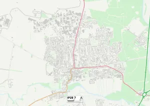 Forest Heath IP28 7 Print Map