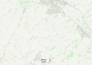Mid Suffolk IP14 2 Print Map Sector
