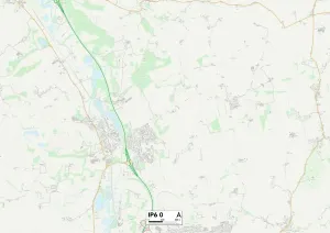 Mid Suffolk IP6 0 Area Print Map