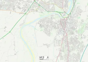 LA - Lancaster Prints: Lancaster LA1 5 Print Map Sector