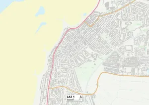 Lancaster LA3 1 Postcode Sector Print Map