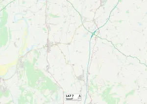 Lancaster LA7 7 Print Map Sector