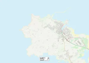LL - Llandudno Prints: Anglesey LL65 1 Print Map Sector