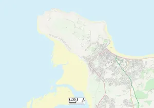 Conwy LL30 2 Print Map Sector