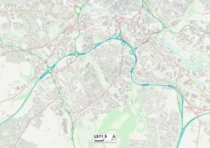Leeds LS11 5 Print Map Sector
