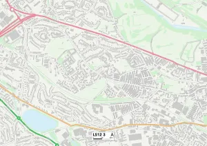 Leeds LS12 3 Postcode Sector Print Map