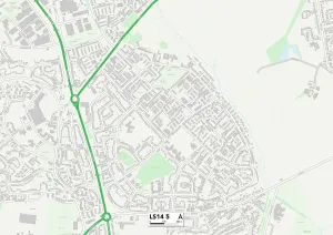 Leeds LS14 5 Print Map Sector