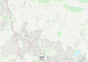 Leeds LS20 9 Postcode Sector Print Map