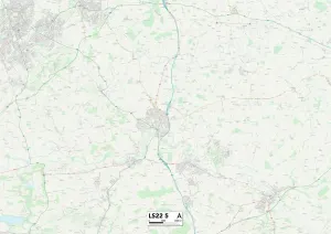 Leeds LS22 5 Postcode Sector Print Map