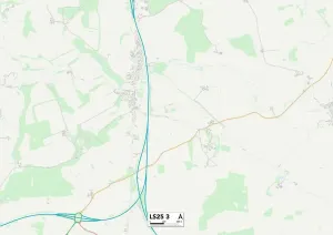 Leeds LS25 3 Print Postcode Sector Map