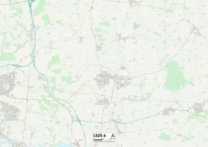 LS - Leeds Prints: Leeds LS25 6 Print Map Sector