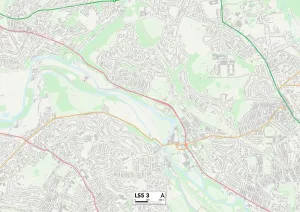 Leeds LS5 3 Postcode Sector Print Map