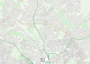 Images Dated: Leeds LS7 3 Print Map Sector Postcode Area