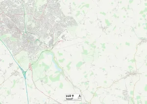 LU - Luton Prints: Luton LU2 9 Print Map Sector