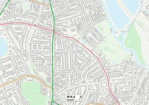 Hackney N16 6 Print Map Sector