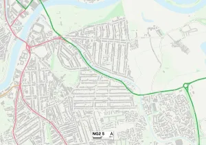NG - Nottingham Prints: Nottingham NG2 5 Print Map Sector Map
