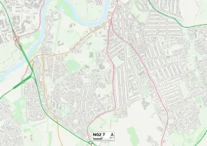 Nottingham NG2 7 Print Map Sector Guide
