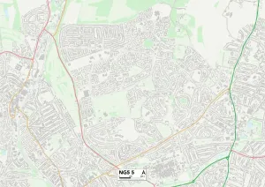 Nottingham NG5 5 Postcode Sector Print Map