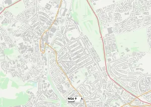 NG - Nottingham Prints: Nottingham NG6 9 Print Map Sector