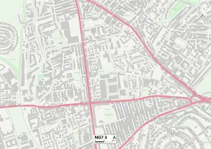 Nottingham NG7 3 Print Map Sector