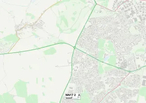 NN - Northampton Prints: Corby NN17 2 Print Map Sector