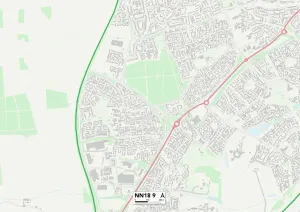 Corby NN18 9 Print Map Sector