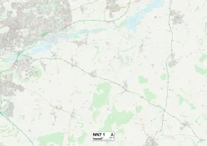 Daventry NN7 1 Print Postcode Sector Map