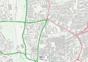 Northampton NN1 2 Print Map Sector