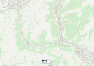 Caerphilly NP11 7 Print Map Sector