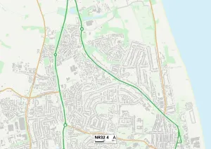 Suffolk NR32 4 Print Map Sector Map