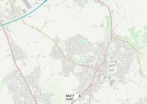 OL - Oldham Prints: Oldham OL2 7 Print Map Sector Guide