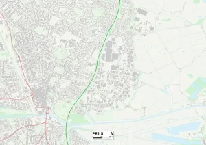 PE - Peterborough Prints: Peterborough PE1 5 Print Map Sector