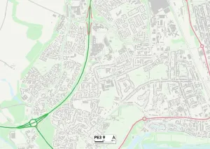PE - Peterborough Prints: Peterborough PE3 9 Print Sector Map